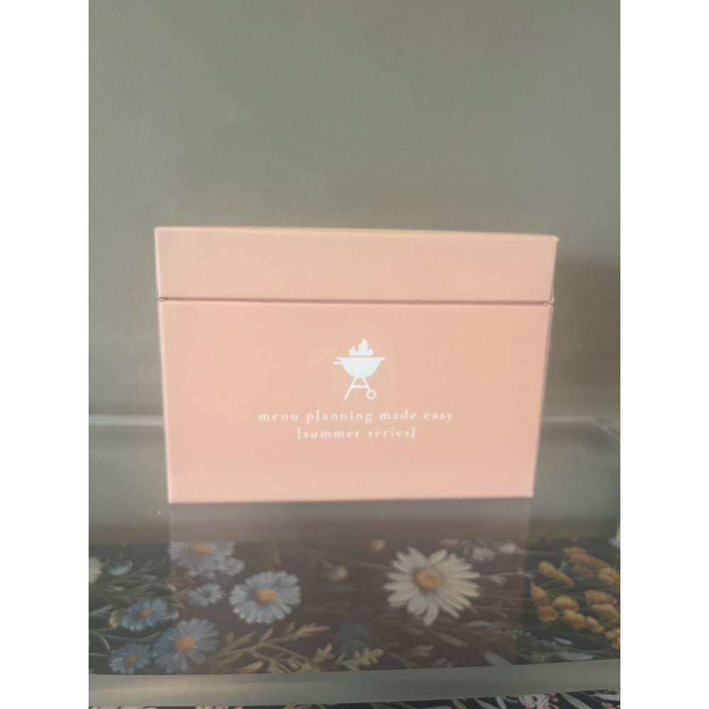 Menu Planning Made Easy Box - Pink